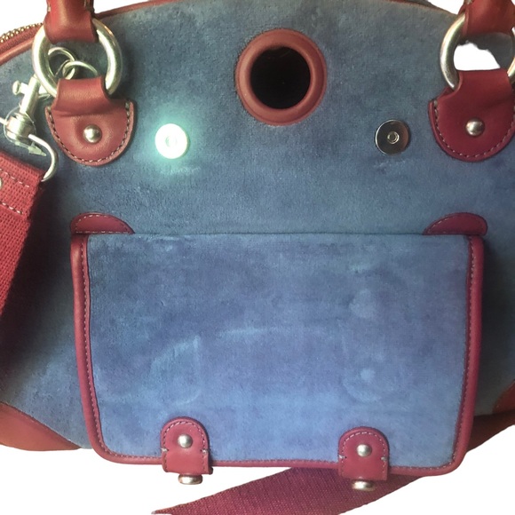 Rare Juicy Couture Sleep all day Bark all night velour blue dog carrier - Picture 7 of 11
